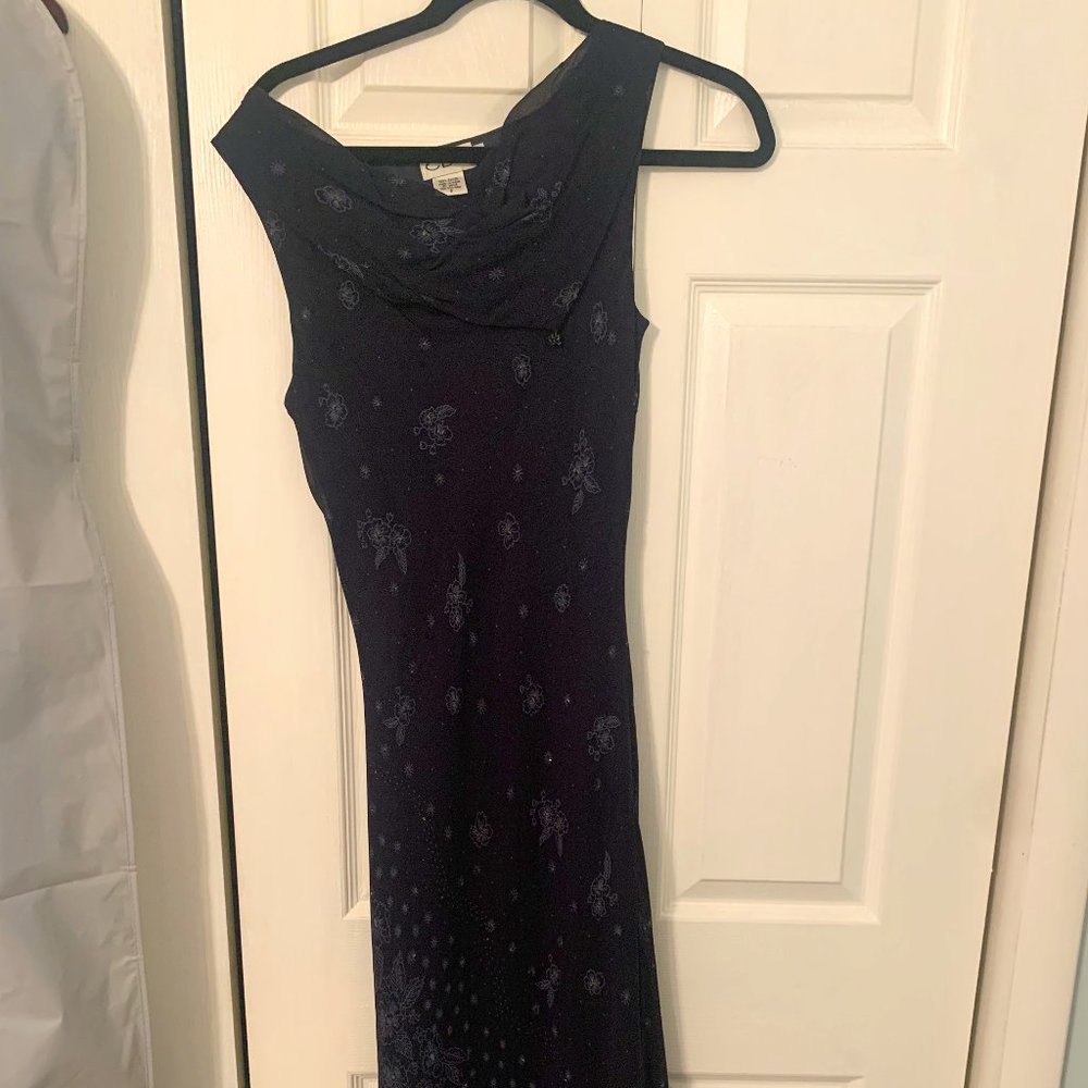 Navy long gown